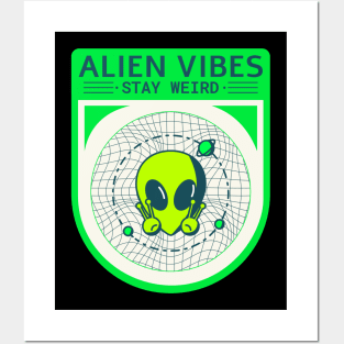 Alien Vibes Posters and Art